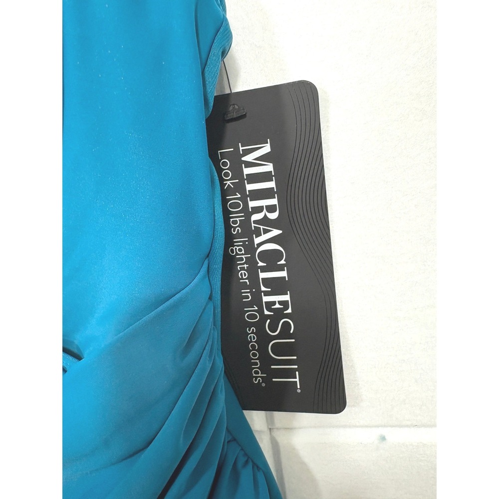 Miraclesuit Oceanus Tummy Control One Piece Swimsuit Aegean Blue Plus Size 18W - Picture 8 of 10